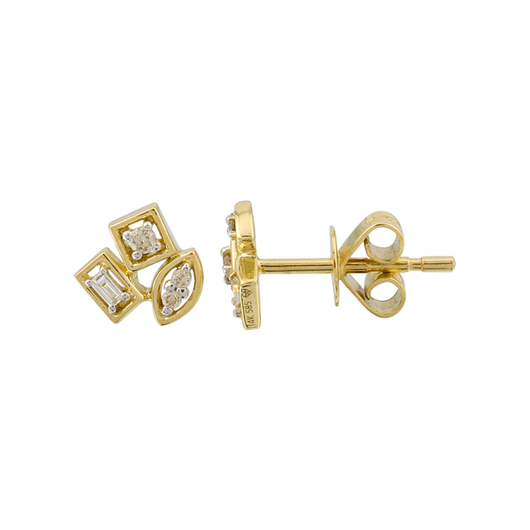 Multi Shape Diamond Studs