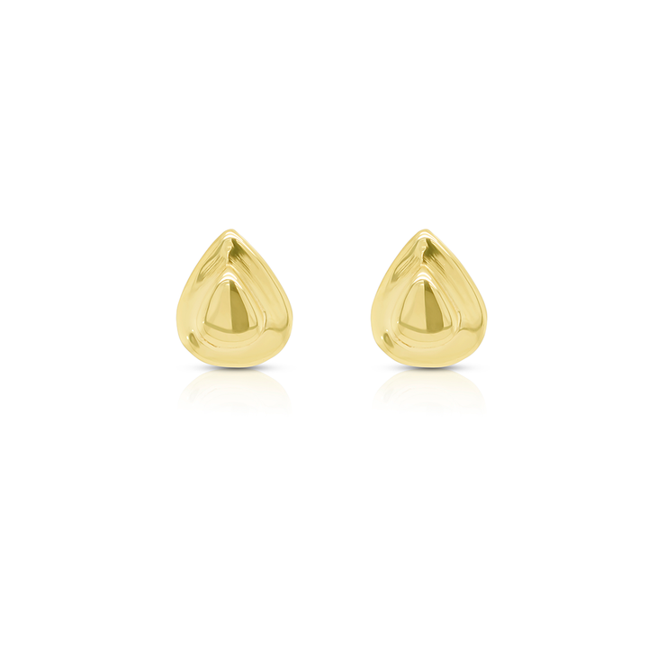 14K Gold Drop Earring Studs