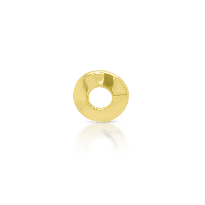 14K Gold Open Circle Earring Charm