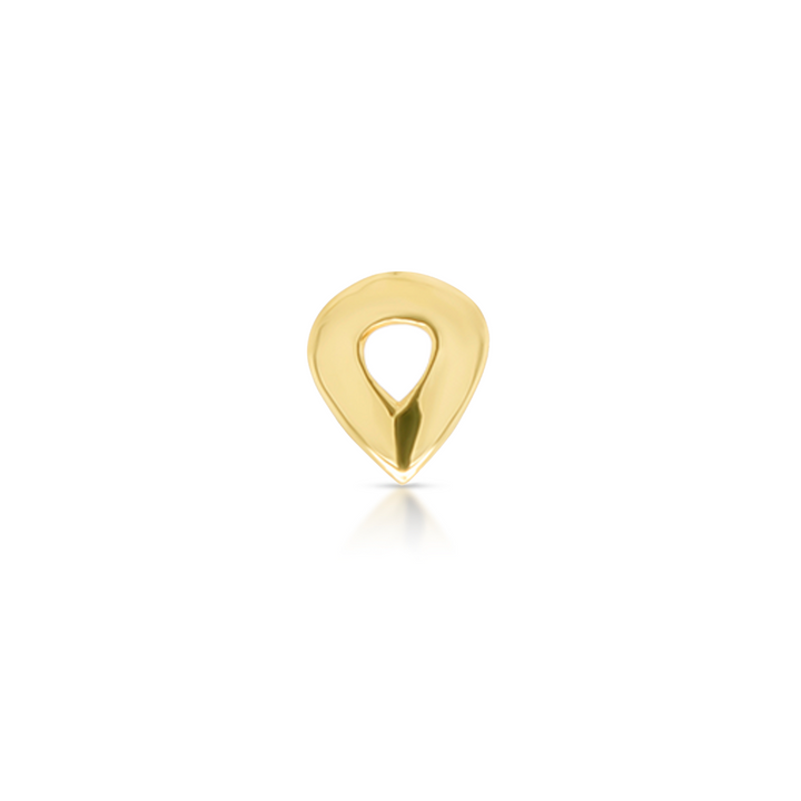 14K Gold Open Drop Earring Charm