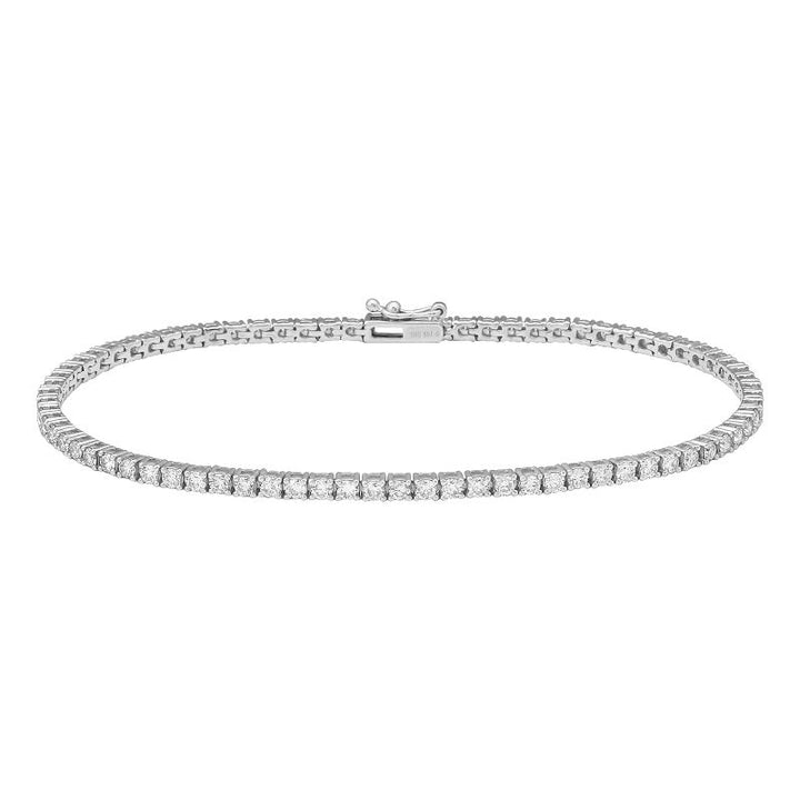 1.40 CT Tennis bracelet (White and Yellow Gold)