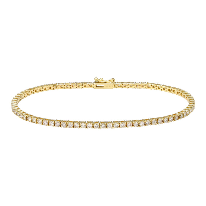 2.6CT Tennis bracelet (White and Yellow Gold)
