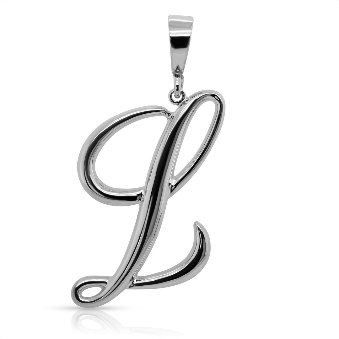 925 Sterling Silver Statement Initial Charm and Chocker Necklace
