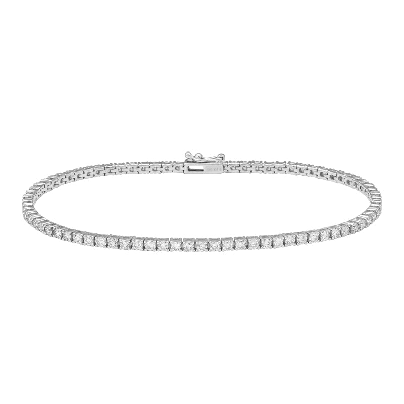 2CT Tennis bracelet (White and Yellow Gold)