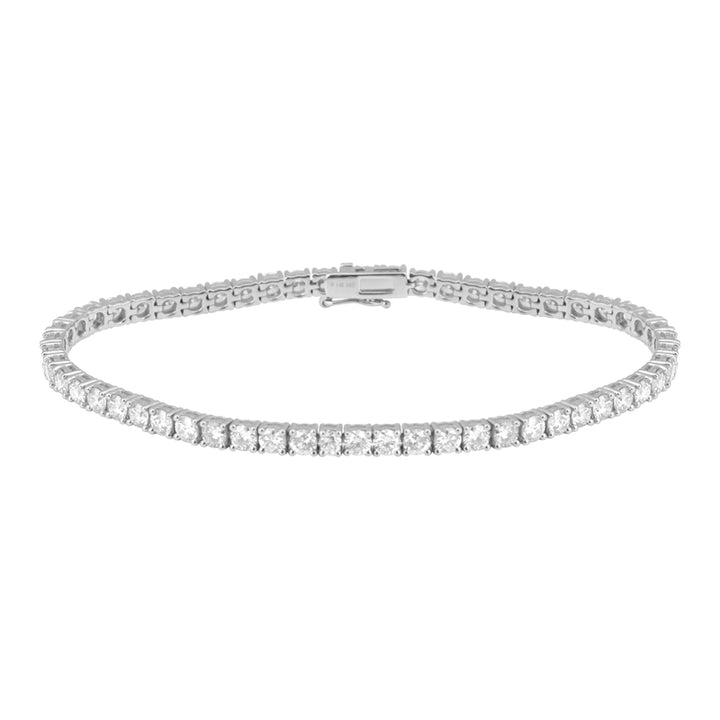 3.5CT Tennis bracelet (White and Yellow Gold)