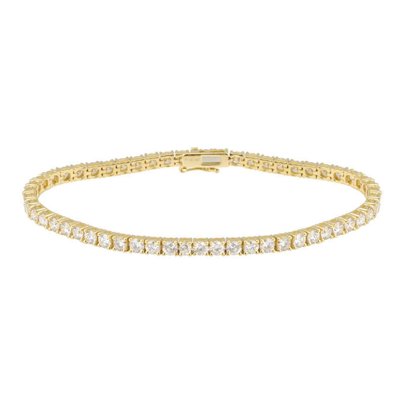 3.5CT Tennis bracelet (White and Yellow Gold)