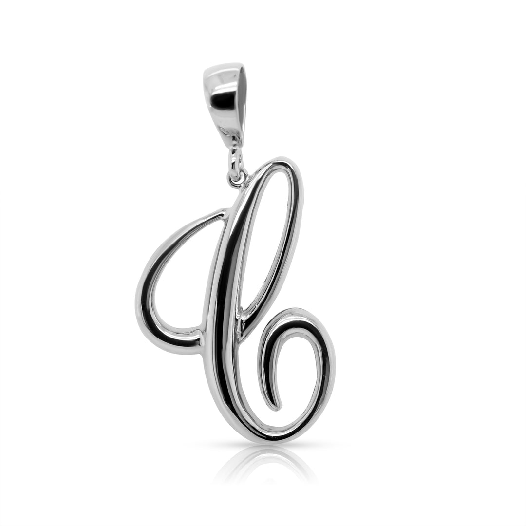 925 Sterling Silver Statement Initial Charm and Chocker Necklace