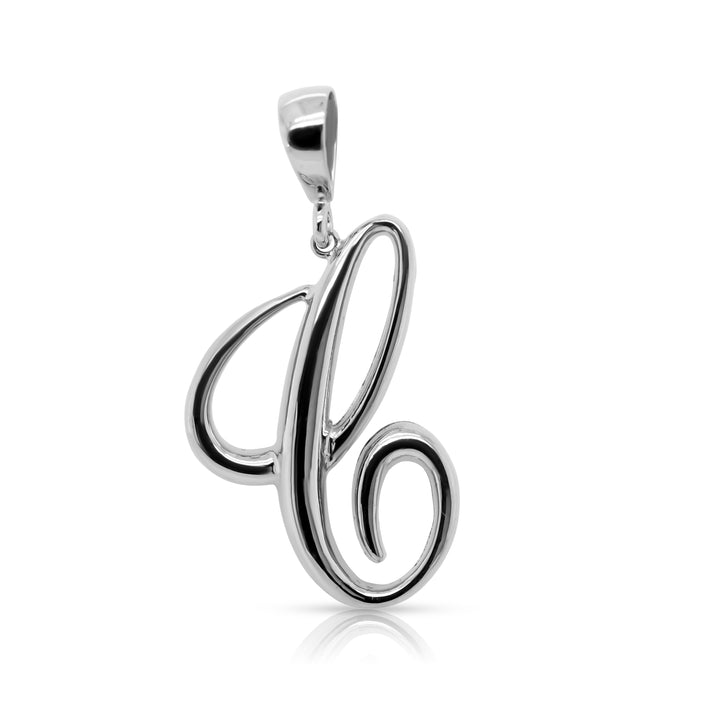 925 Sterling Silver Statement Initial Charm and Chocker Necklace