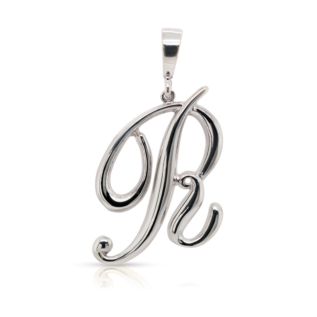 925 Sterling Silver Statement Initial Charm and Chocker Necklace
