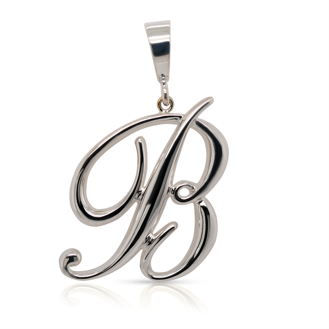 925 Sterling Silver Statement Initial Charm and Chocker Necklace