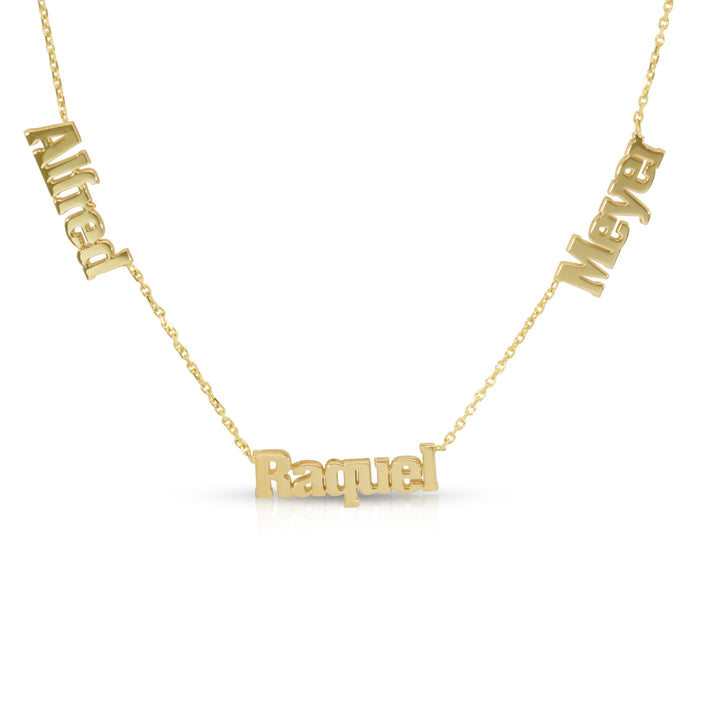 14K Gold Multiple Names Necklace (type 2)