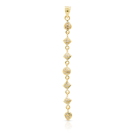 14k Solid Gold & Diamond Little Star Charm, Yellow Gold, Full Pave shops Diamonds, (14K-DCH-831)