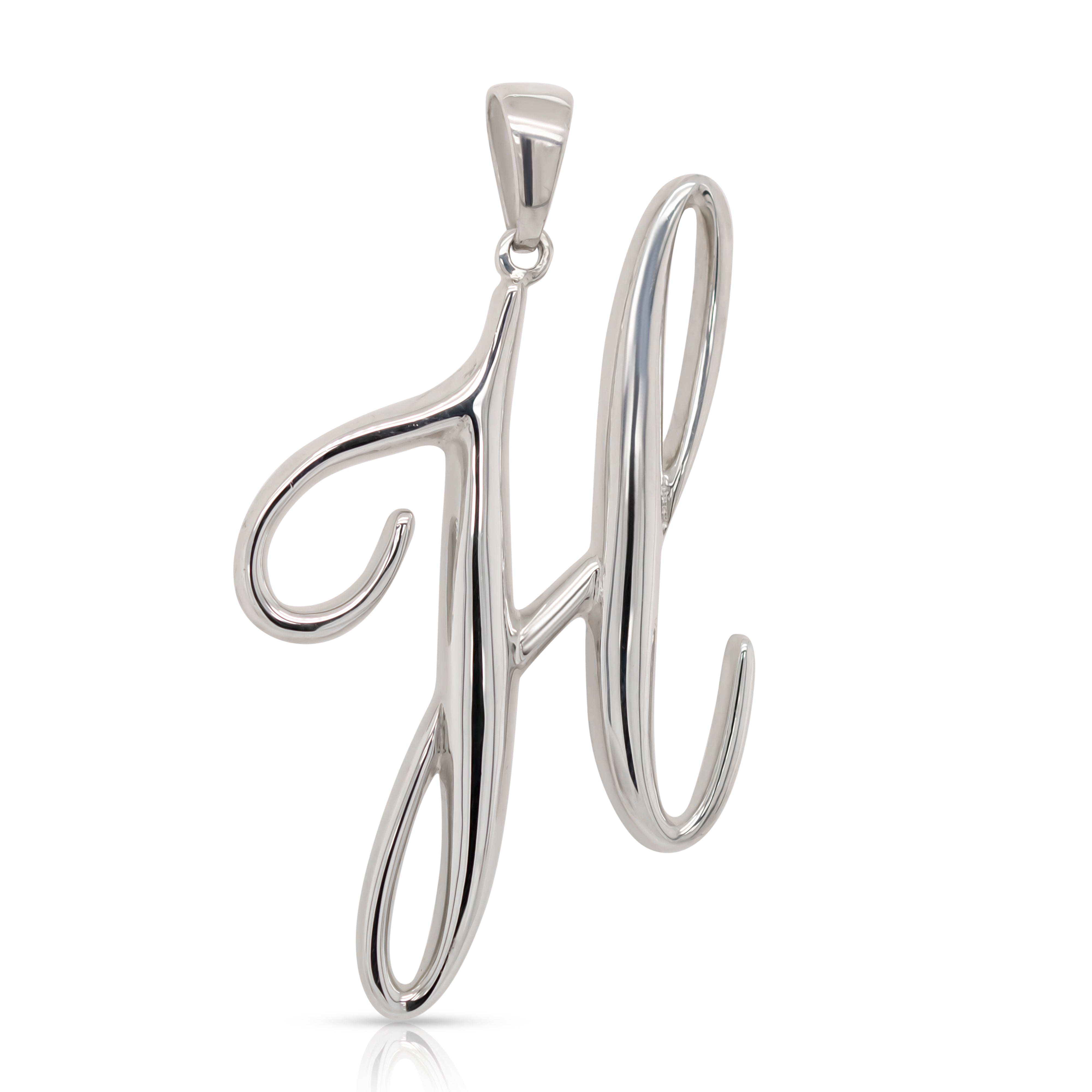 925 Sterling Silver Statement Initial Charm and Chocker Necklace