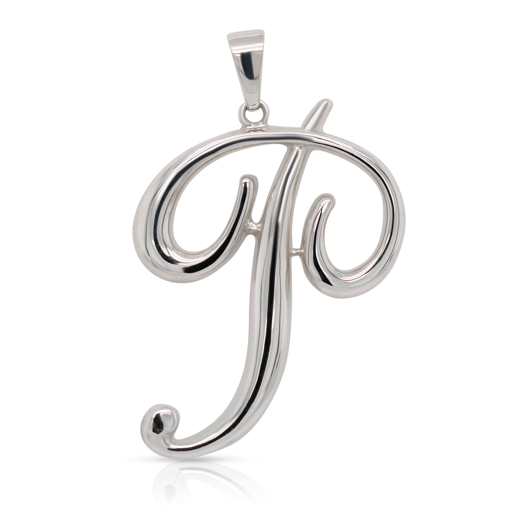 925 Sterling Silver Statement Initial Charm and Chocker Necklace