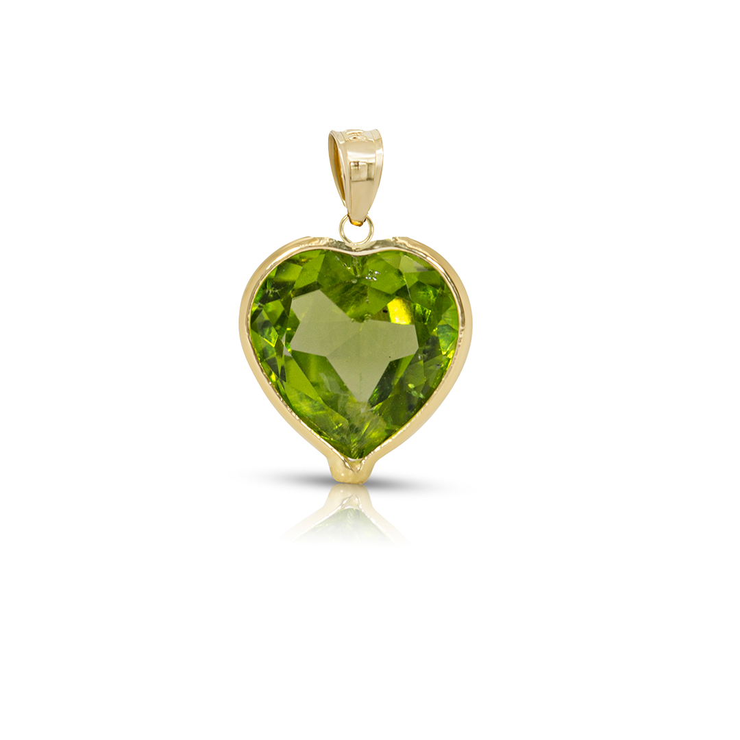 14K Gold Heart Candy Pendant (More Colors and Personalization available)