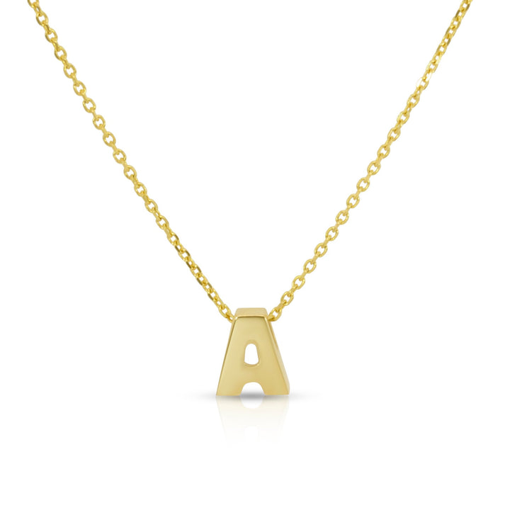 Build Your Necklace: 14K Gold Bold Initial