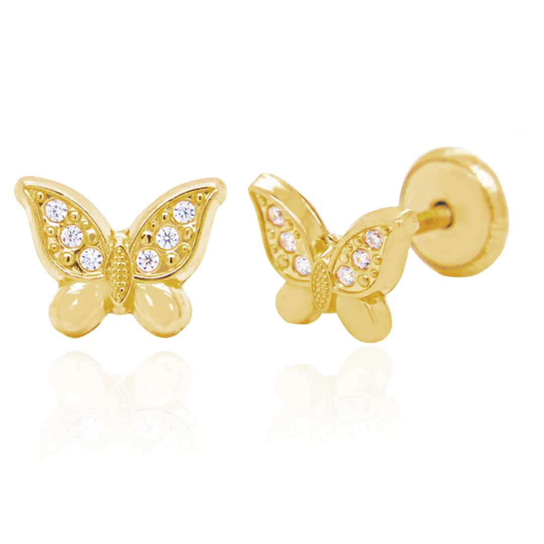 Gold Butterfly with sparkly wings