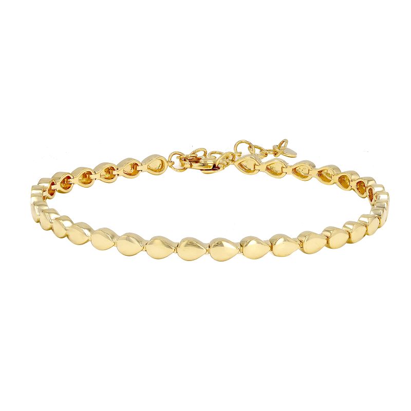 Gold Pear Shape Bracelet