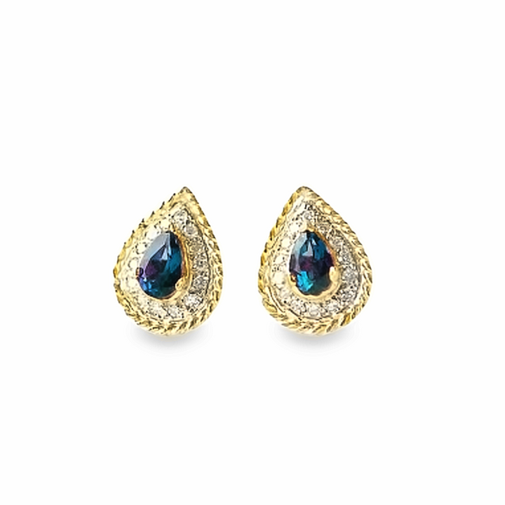 SW Braided Pave Drop Earrings (More Colors available)