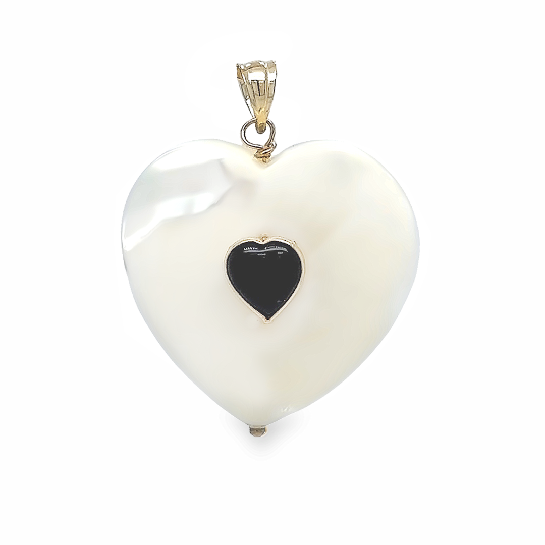 Mother Pearl Heart Charm
