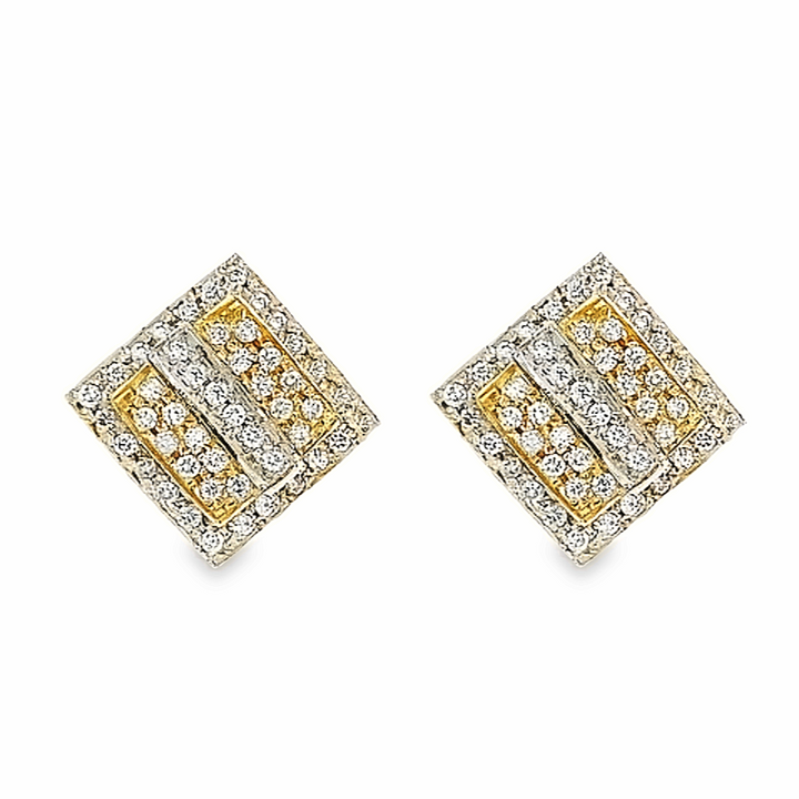 SW XLarge Square Line Earrings