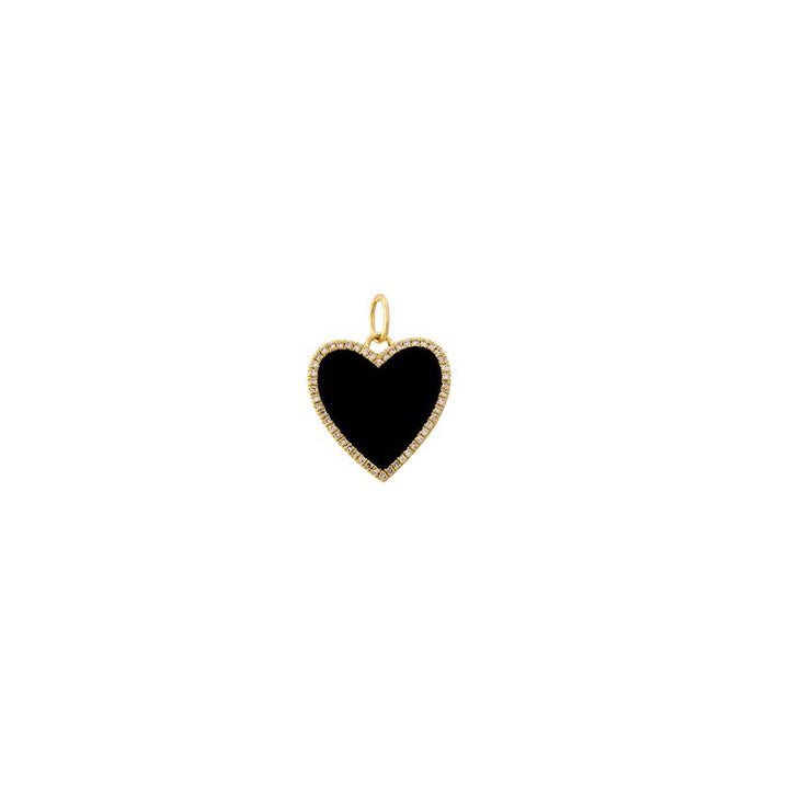 Small gemstone heart charm (More colors available)