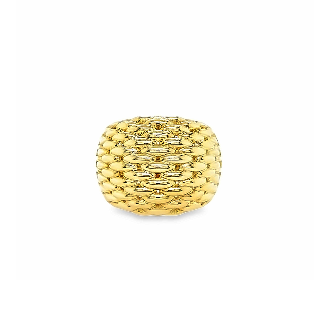 Basket gold ring