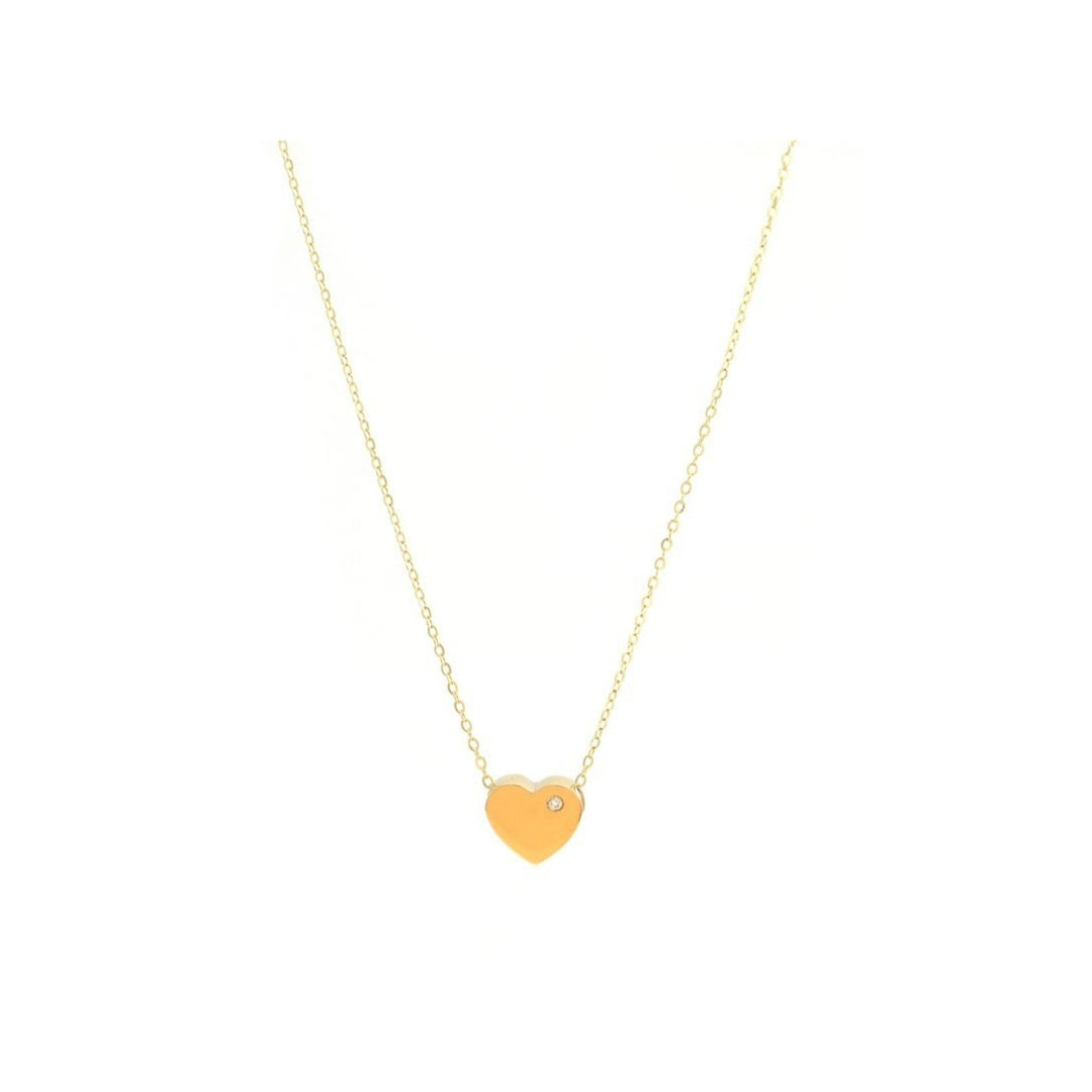 Bold Heart with Diamond Necklace