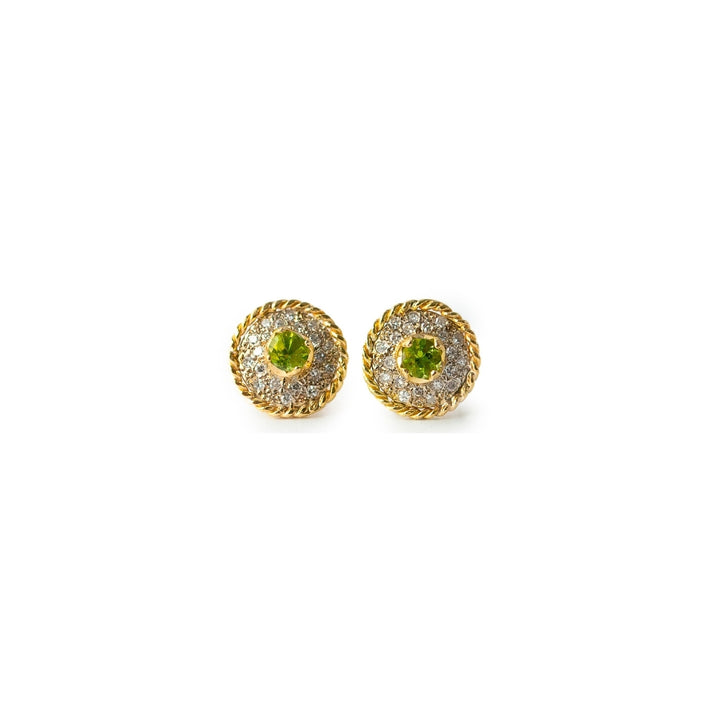 SW Braided Pave Round Earrings (More Colors available)
