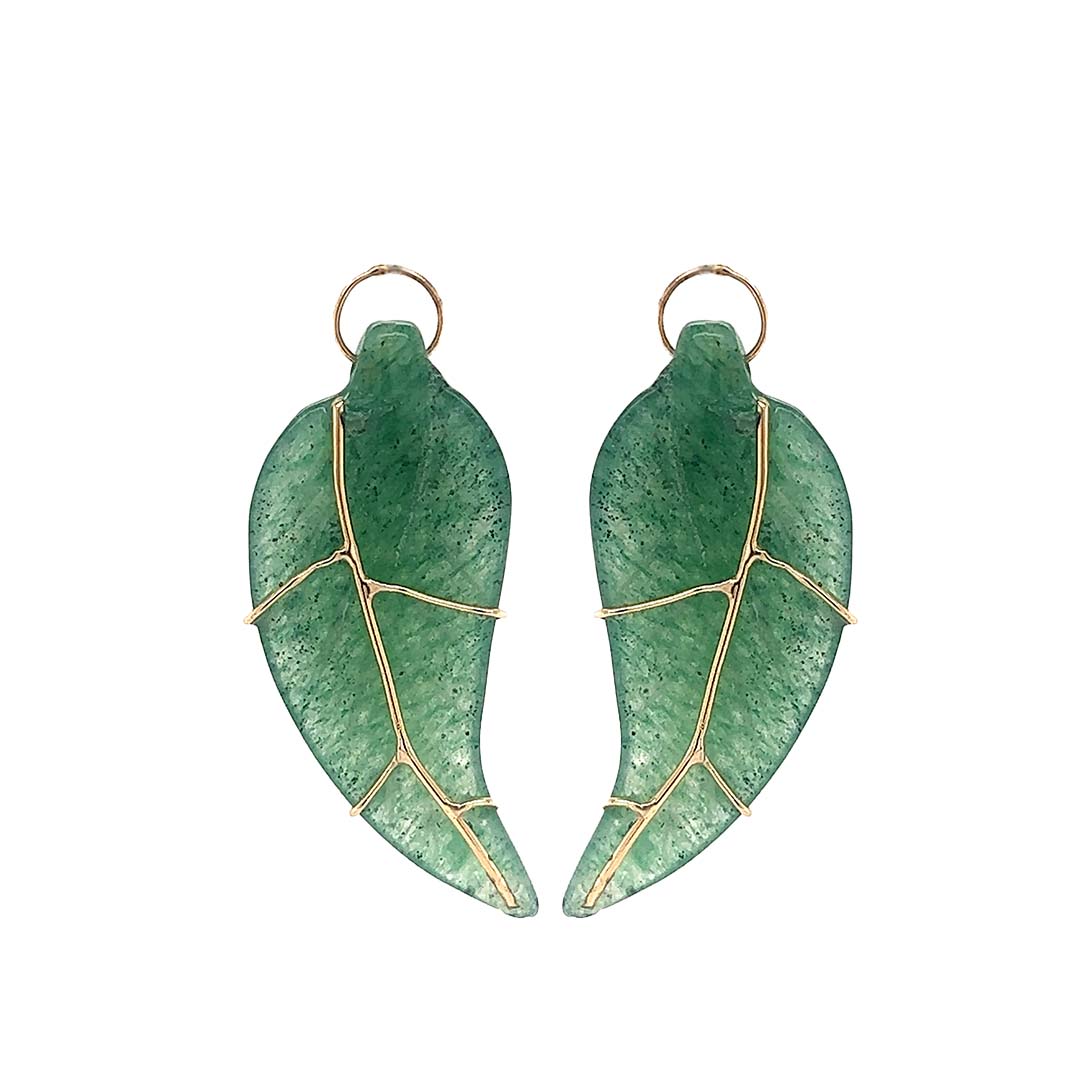 Green Leaf Earring Charm
