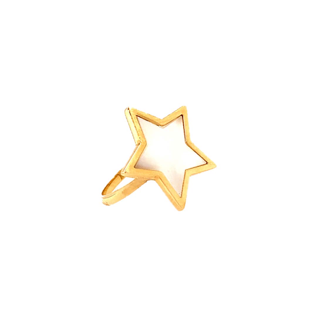 Mother Pearl Star Ring