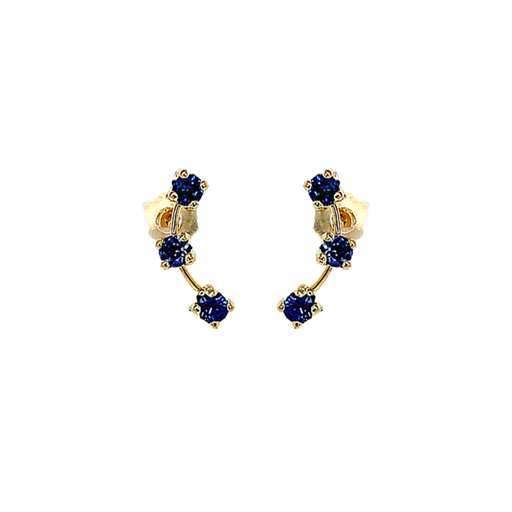 Three stones studs (More colors available)