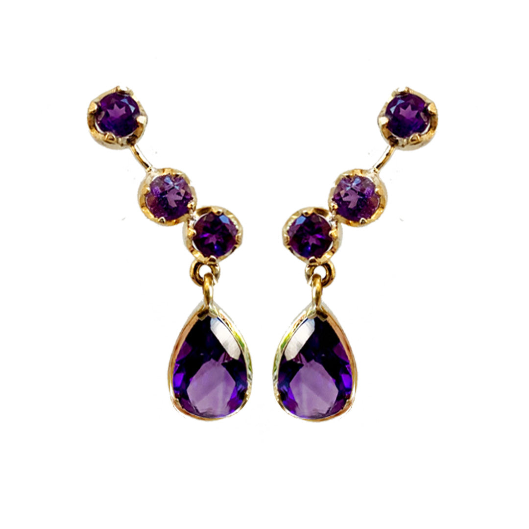 Three gemstones climber with drop (More colors available)