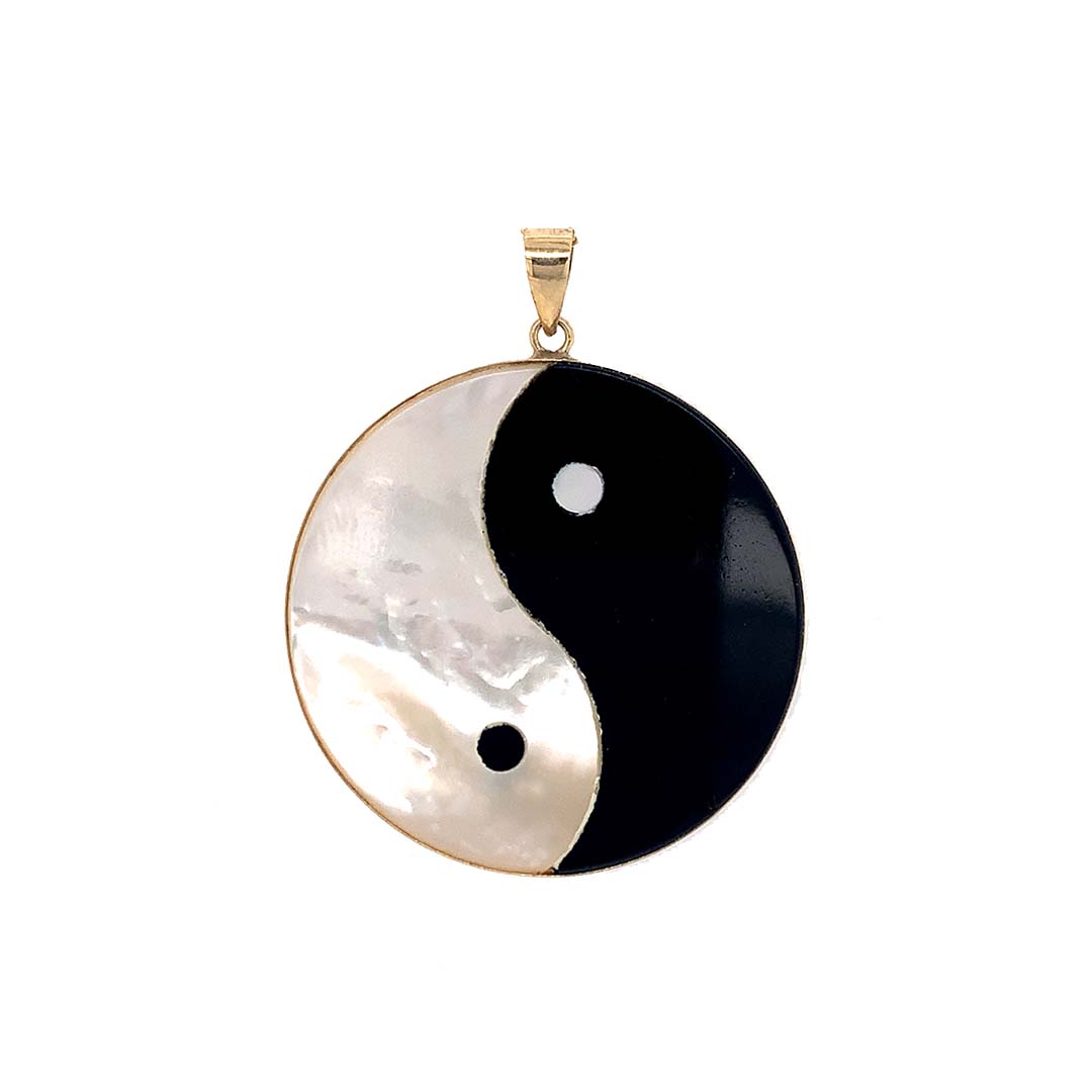 Yin Yang Reversible Gemstone Charm (large)